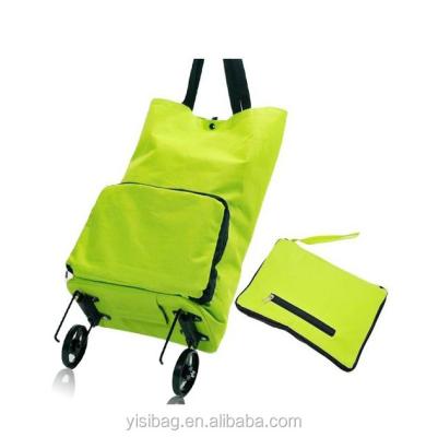 China Foldable Shopping Trolley China Factory Foldable Vegetable Trolley Shopping Bag With Wheels for sale