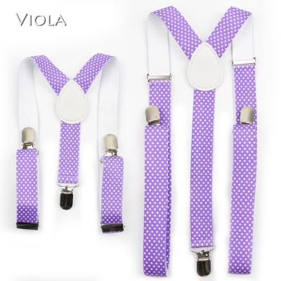 China Lovely Cute Y-Back Braces Polyester Men Dot Parent-Child Colorful Suspenders Sets Fashion Belts Adjustable Party Casual Accessory for sale