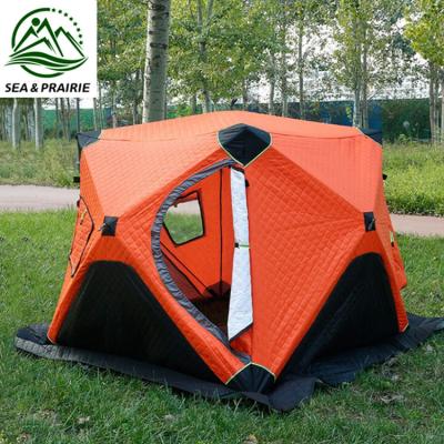 China SEA&PRAIRIE Breathable Hot Sales Fishing Cube Portable Winter Camping Outdoor Tent Keep Warm Insulated Ice Sauna Fishing Tents for sale