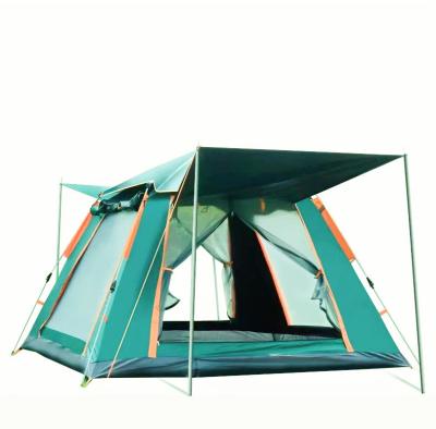 China Outdoor 3-4 Person Breathable Double Tent Breathable Outdoor Camping Rainproof Portable 2 Person Full Automatic Camping Field Thickening Tent for sale