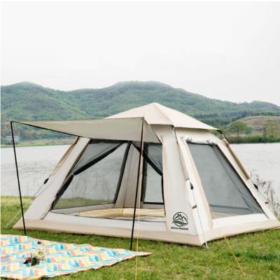 China Breathable Outdoor Fully Automatic Silver Glue 3-4 Glue Quick-Opening Self-Building Free-to-Build Camping Tent Waterproof Outdoor Public Garden Tent for sale