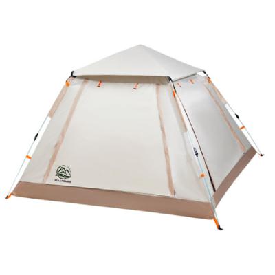 China Breathable Sea Grassland 3-4 People Outdoor Full Automatic Double Doors 2 Person Thickening Rainproof Camping Camping Field Tent for sale