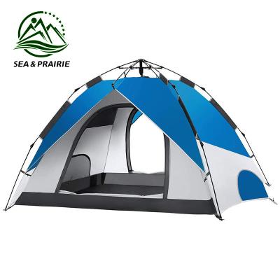 China SEA&PRAIRIE breathable outdoor hot sale 4 season tent equipment waterproof mountain picnic all camping 4 person tent for sale