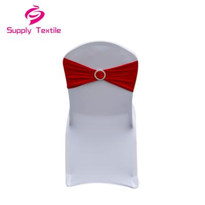 China Single Loop Elastic Spandex Wedding Chair Bands for sale