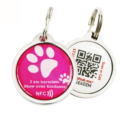 China Customized Cute Small Animals Dropshipping Minger NFC Pet ID Collar Tag Pet Recognition Pendant for sale