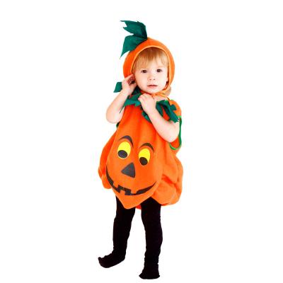 China Dance Stage Performance Factory Direct Sales Yellow Cotton With Hood Cute Pumpkin Mascot Costume For Halloween for sale