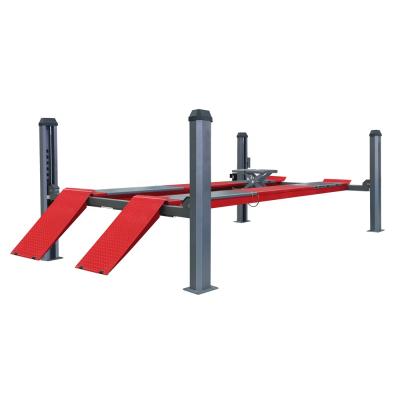 China High Quality Wheel Alignment Four Post Car Lift With Pneumatic Release for sale