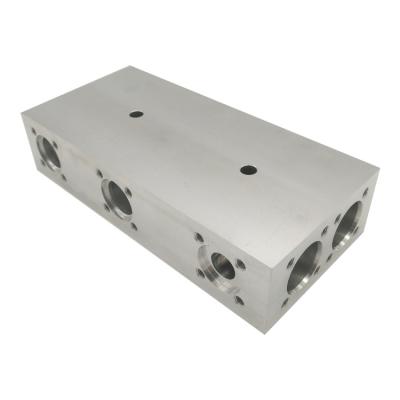 China Factory Price Aluminum Plate Precision Valve Body Custom CNC Machining Service for sale