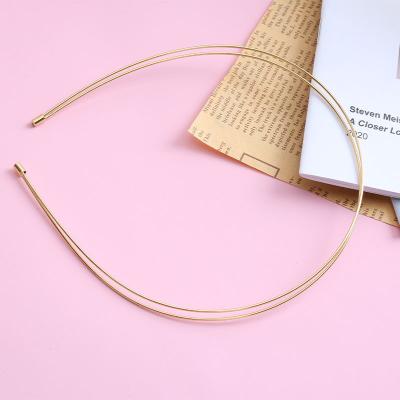 China Fashion Korean version of metal simple daily outing double-layer hair band cool little girl for sale