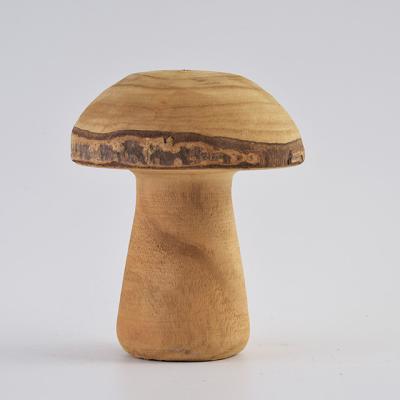 China China Natural Handmade Home Decoration Accessories Wooden Mushroom for sale