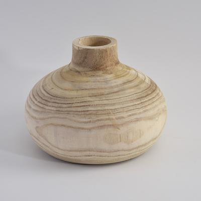 China 100% handmade popular paulownia wood vases for sale