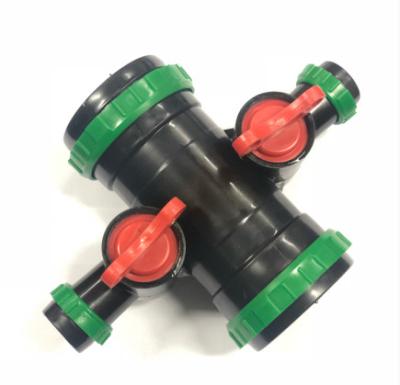 China Easy Use Installation Rain Hose Connector for PE Pipe Rain Hose Micro Jet Hose Fittings for sale