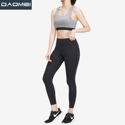 China Breathable Two-Piece Women High Waist Tight Sports Fitness Wear Sexy Bra Tops Gaiters Yoga Set Suit for sale