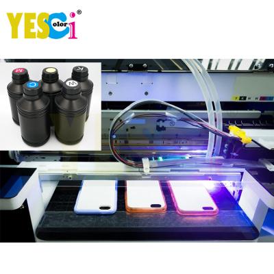 China For Wide Format Printer Yes-Colorful Special Silver /Gold LED Ultraviolet UV Ink For DX4/DX5/DX7/I1600/I3200/XP600/TX800/L1440 for sale