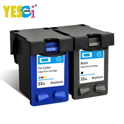 China 21XL 22XL Yes-colored Remanufactured Remanufactured Inkjet Cartridge For Hp Deskjet Officejet 3910 3920 3930 3940 D1320 D1330 D1360 zu verkaufen