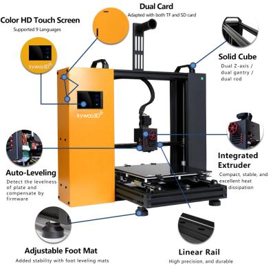 China Professional FDM 3d printer price multi fdm 3d Kywoo Tycoon 3d printer for kid for sale