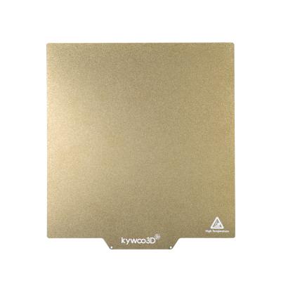 China Powder coated tycoon 245mm*260mm gold frosted build plate pei textured spring steel sheet textured pei for sale