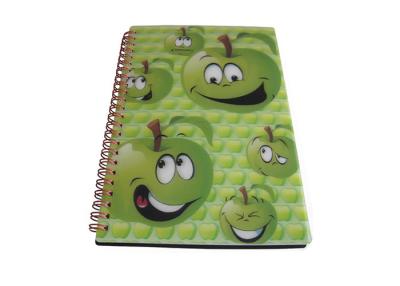 China UV Offset Printing PP Cute Pattern Lenticular 3D Notebooks For Kid for sale