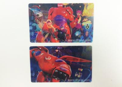 China Disney Fama Lenticular Printing Business Cards 0.38mm / 0.45mm / 0.58mm for sale