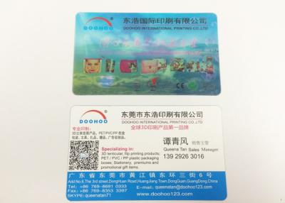 China Two Sides Personalised 3D Printed Products Lenticular Business Cards for sale