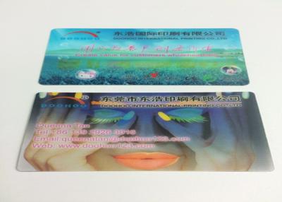 China 0.6MM PET Flip Effect 3D Lenticular Business Cards UV CMYK Printing for sale