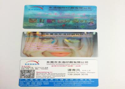 China OEM PP / PET 3D Lenticular Business Cards , 3D Printing Business Cards for sale