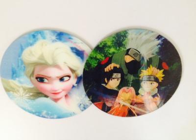 China Customized Flip Effect Lenticular 3D Fridge Magnets Silk Screen Printing for sale