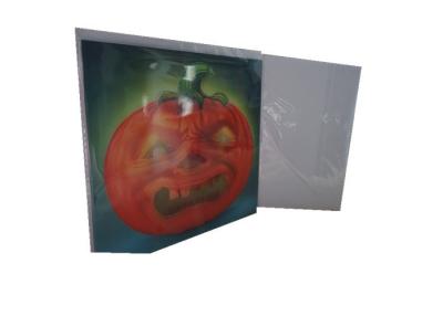 China Halloween Card Pumpkin Head 3D Christmas Cards Ashes To Ashes Offset Printing for sale