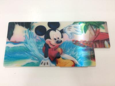 China Customized Shape Die Cutting PP 3D Lenticular Stickers For Pencil Case ISO9001:2008 for sale