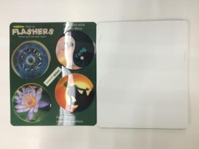 China Flip Effct 3D 0.6 MM PET Custom 3D Lenticular Stickers With CMYK Printing for sale