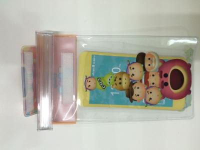 China Clear PVC Waterproof  Phone Bag Plastic Printing Services With Offset CMYK Printing for sale