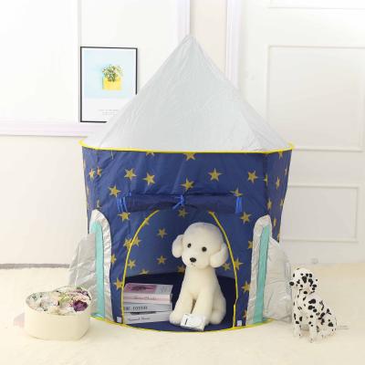 China Sports Toys Automatic Toy Rocket Ship Tent Children's Space Capsule Rocket Castle Tent for sale