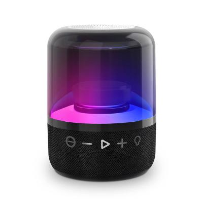 China Phone Function Modern design outdoor 7 colors lighting mini night light speaker waterproof transparent LED card slot speakers for sale