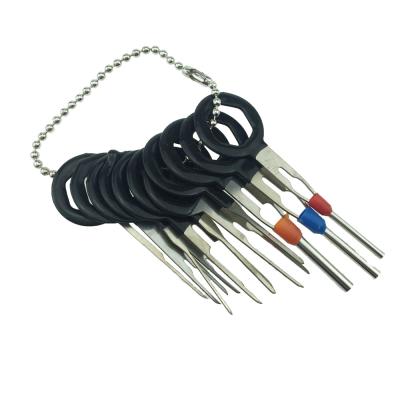 China Electrical Wiring Connector Pin Extractor Tool Steel Terminal Car Removal 11Pcs/Set Crimp Kit for sale