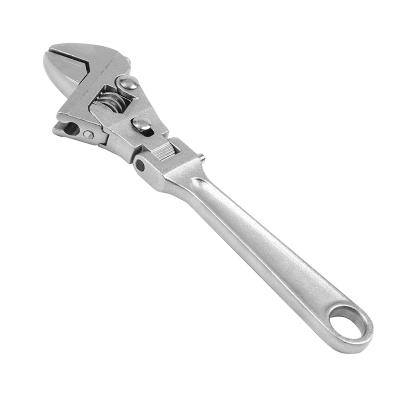 China 8 Inch Adjustable Flex Ratcheting Wrench With Wrench Tool 180 Degree Rotating Main Folding Wrench for sale