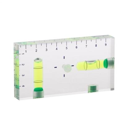 China High Precision Two Direction Bubble Mini Spirit Level Ace Transparent Magnetic Small Group for sale