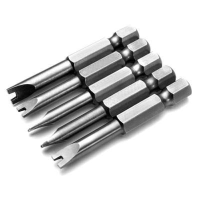 China Steel Customized 1/4 Inch S2 Hex Magnetic U Shaped Screwdriver Bit Tools 50MM 65MM 75MM 100MM Length U3 U4 U5 U6 U7 U8 for sale