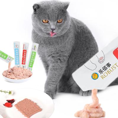 China Best Selling Viable Cat Food Strips For Cat 15G Cat Bars Treat Snack Wet for sale