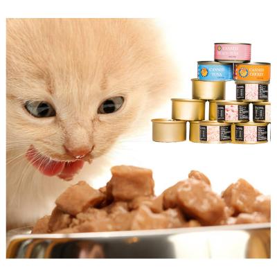 China High Quality High Nutrition 80G Cat Canned Food Wet Viable Competitive Price for sale