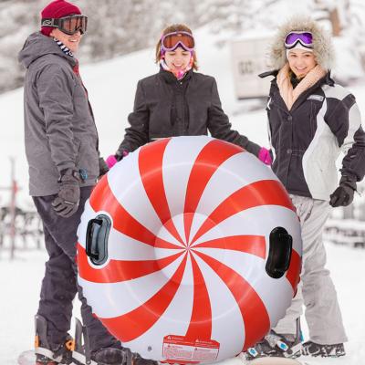 China Winter Fun Outdoor Sports Supplies Inflatable Snow Tube Snow Tube Winter Sports Ski Circle Inflatable Skiing Ring for sale