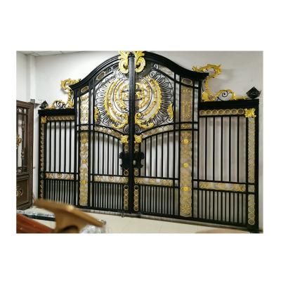 China Modern high quality manufactures wrought and cast iron garden gate villa gate entrance door for sale