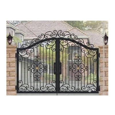 China Modern Top Selling Exterior Garden Gate Classic Wrought Iron Garden Entry Gate Classic Gate for sale