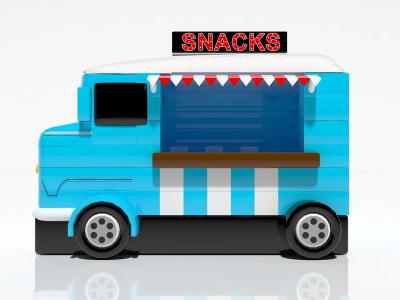 Cina Giochi gonfiabili all'aperto Auto blu Snack Food Tent In affitto in vendita