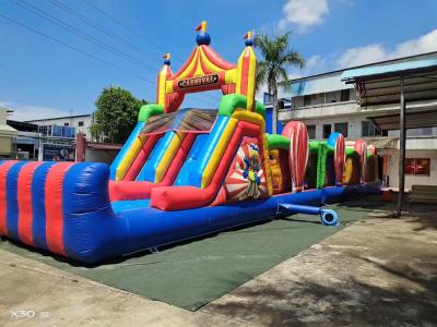 China Curso de obstáculos de carnaval inflable personalizado para alquiler y venta en venta