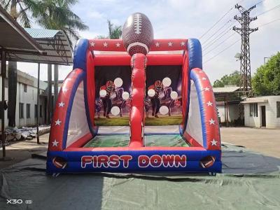 China Indoor Outdoor opblaasbare First Down Football Challenge Games Te koop