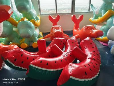 China PVC Tarpaulin Indoor Playground Inflatable Toys Watermelon Games For Kids for sale