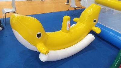 China Soft Yellow Dolphin Toys Inflatable Games for Indoor Playground for sale