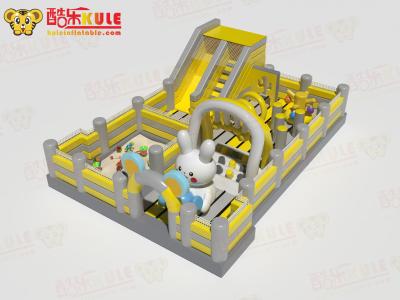 China Rabbit Park Inflatable Jumping Blow Up Castles With Sand Pool for sale