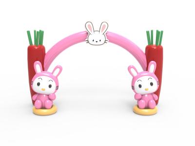 China Rabbit Carrot Party Inflatable Event Arches 6*6m For Outdoor Activities for sale