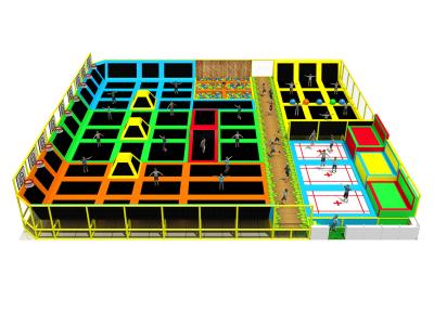 China Professional Indoor Trampoline Park With Pvc Pp Nylon Materials for sale